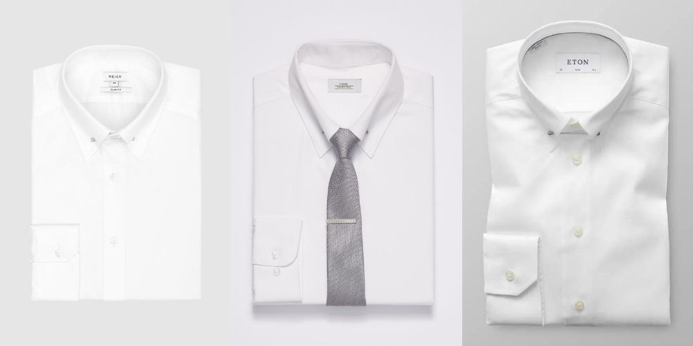 examples of pin collar dress shirts for men
