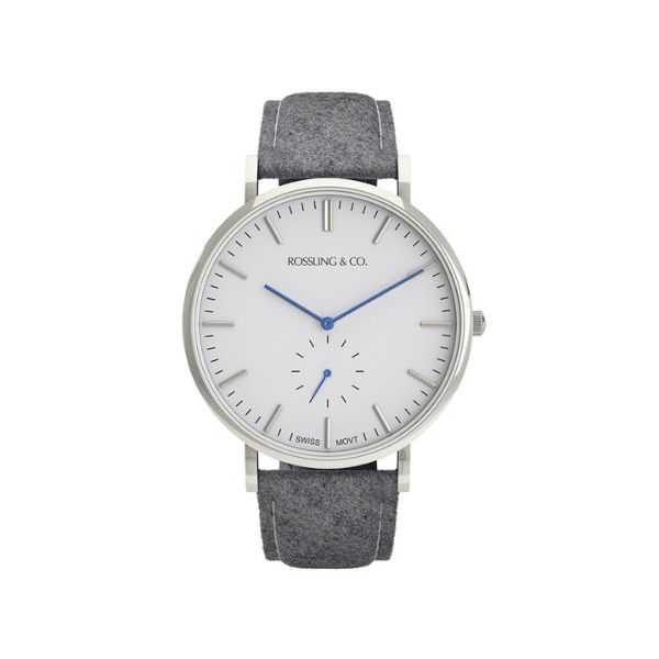 rossling and co tweed strap watch