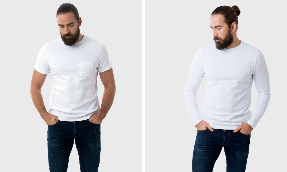 the fit of a white tshirt company item