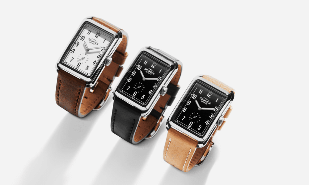 three of the new shinola omaha watch