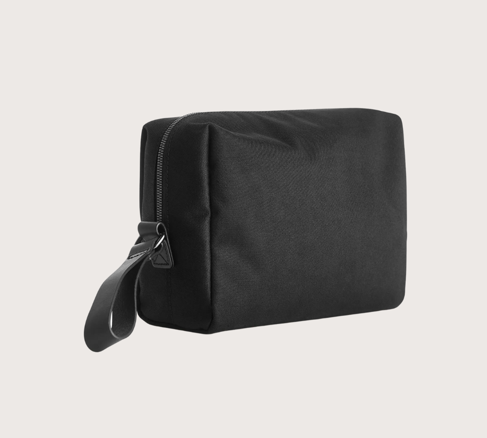 Arket Leather Trimmed Toiletry Bag