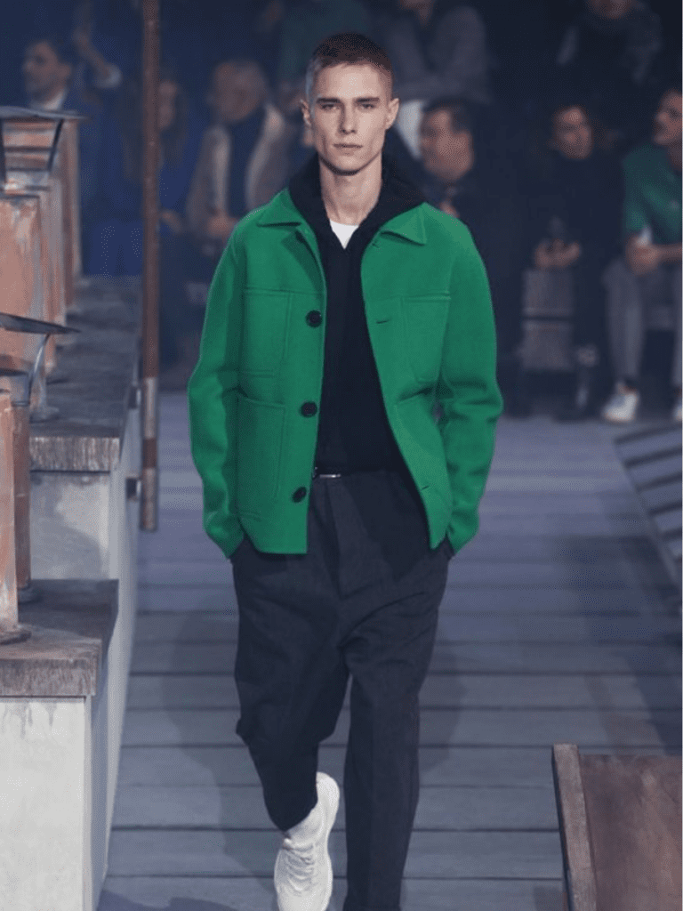 green colour jacket for men