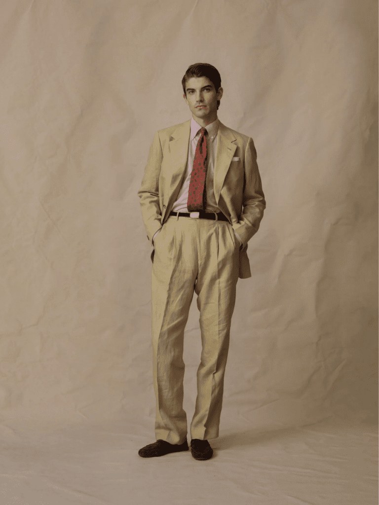 beige suit for men