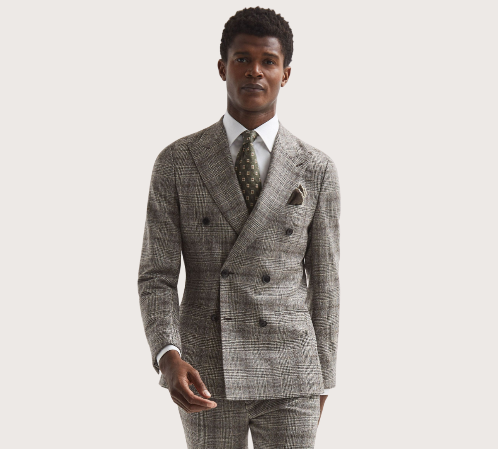 Reiss Prince of Wales Double Breasted Suit