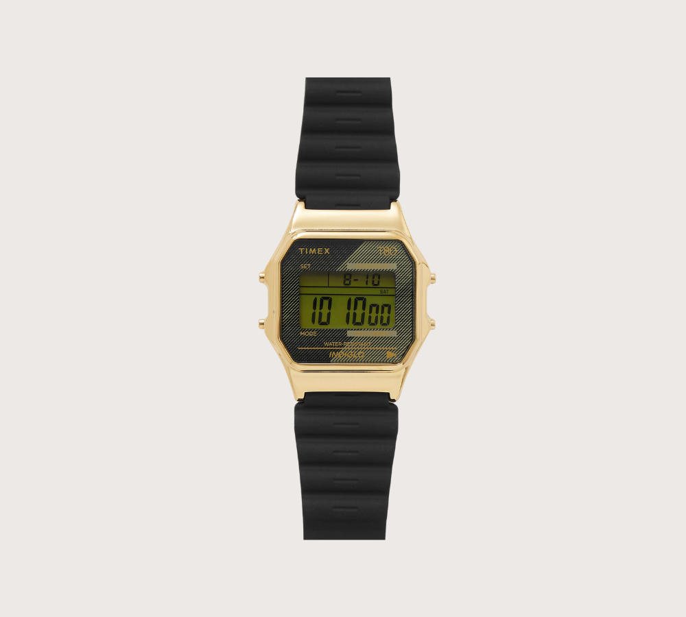 Timex T80 Gold and Black